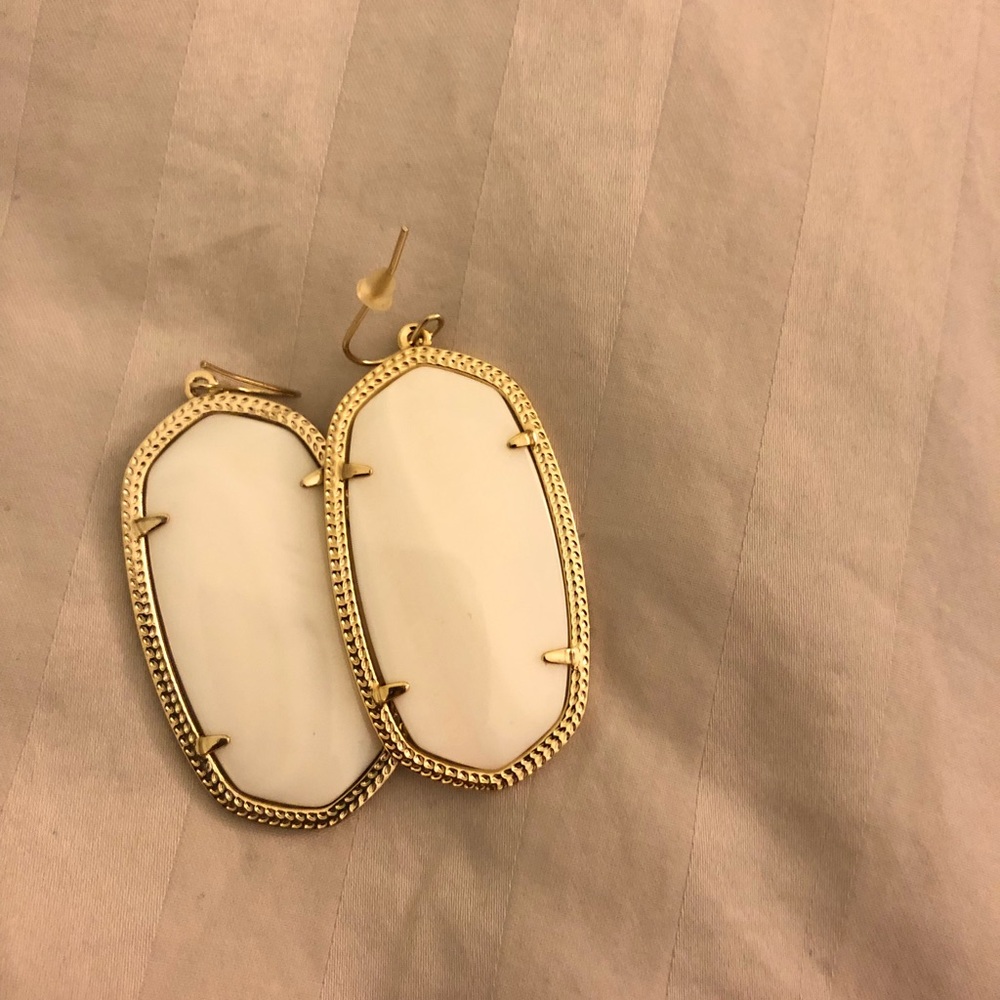 Kendra Scott earrings  white gold